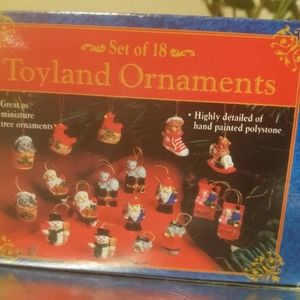 Mini "Toyland" ornaments